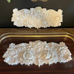Vintage Floral Wall Plaques